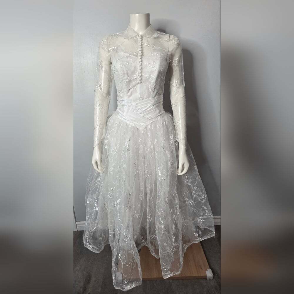 Vintage 1950s Cupcake Wedding Dress Set